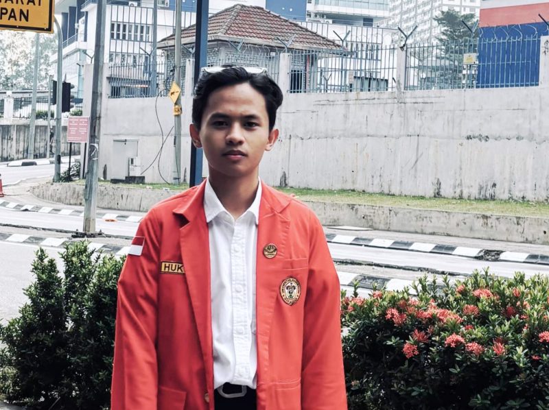 Stevent Hutri Tandungan, mahasiswa Fakultas Hukum Universitas Hasanuddin 